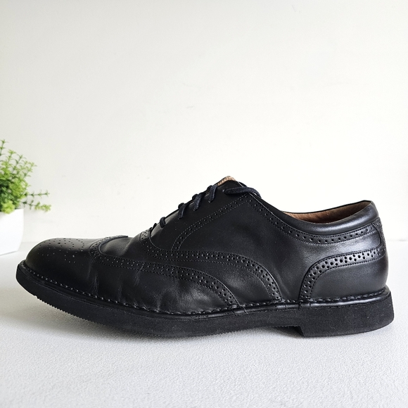 Rockport Dressports Vibram Genuine Leather Men\'s Wingtip Black Oxford Shoes 12 W main image 8